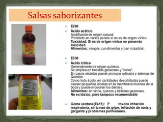 Salsas saborizantes
 