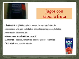 Jugos con
sabor a fruta
 