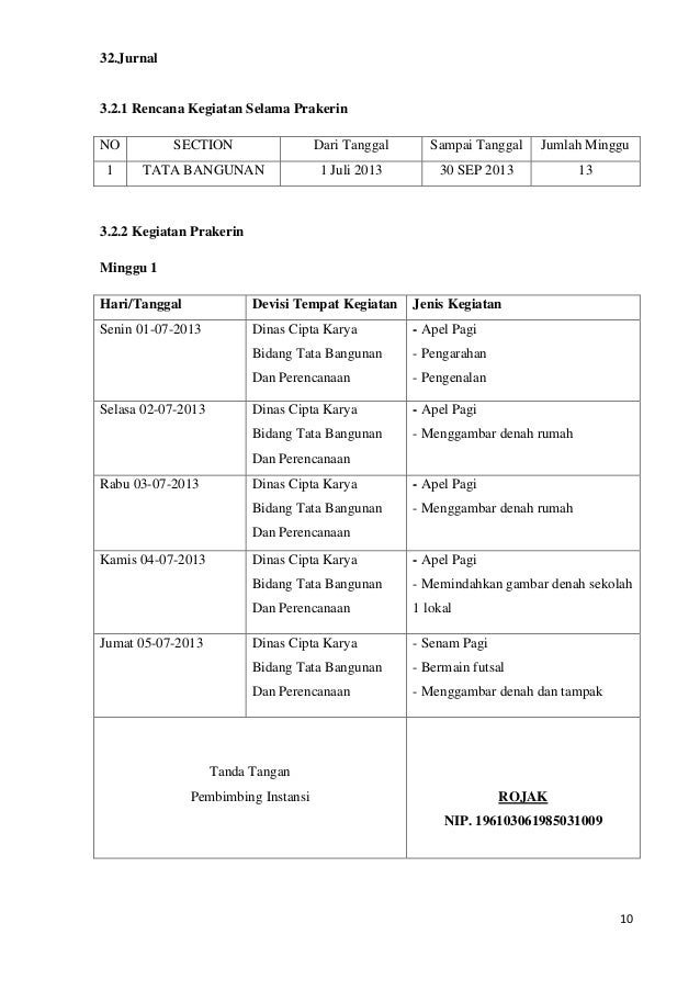 2 Contoh Laporan Pkl Atau Prakerin Yang Benar Sesuai Eyd File Pdf Bukubiruku
