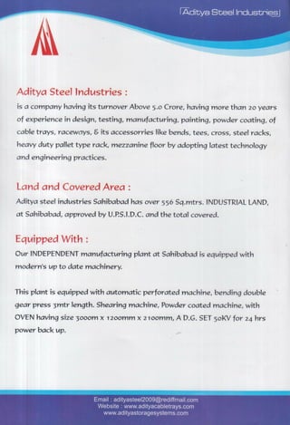 Aditya Steel Industries, Ghaziabad, Steel Shelves