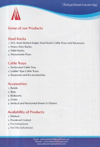 Aditya Steel Industries, Ghaziabad, Steel Shelves