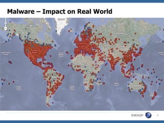 Malware – Impact on Real World




                                 OWASP   7
 