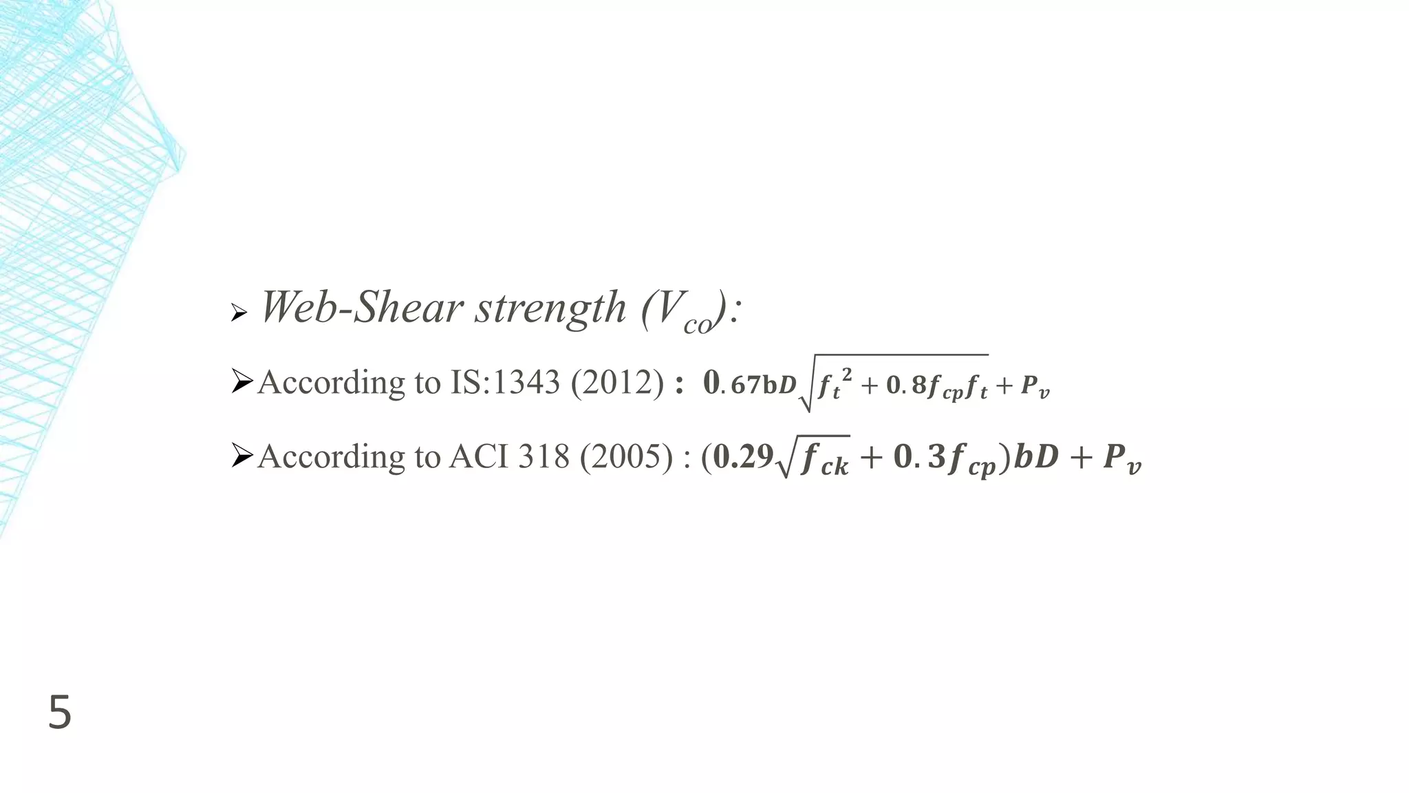 SHEAR DESIGN OF PRESTRESSED CONCRETE PPT