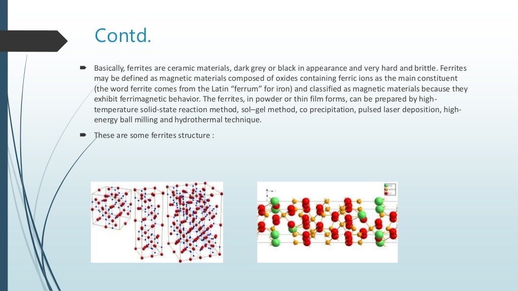 ferrites and its application