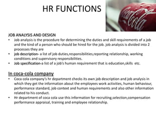 HR presentation oc COCA COLA