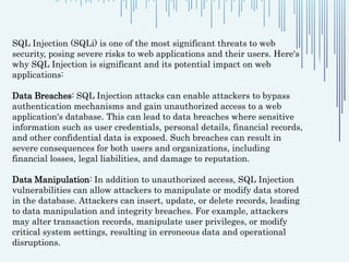 Exploring Web Security Threats: A Practical Study on SQL Injection and ...