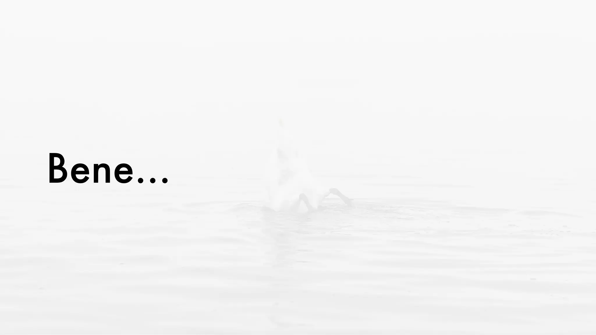 Bene... ma non benissimo :-(
 