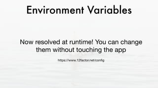 Environment Variables
doctrine: 
dbal: 
driver: 'pdo_sqlite' 
server_version: '3.15' 
charset: utf8mb4 
url: ‘%env(resolve...