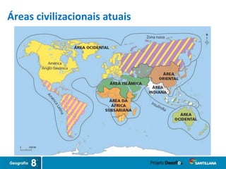 Áreas civilizacionais atuais
 
