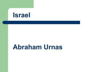 Israel Abraham Urnas 