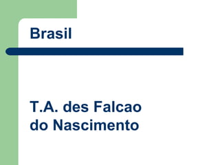 Brasil T.A. des Falcao  do Nascimento 