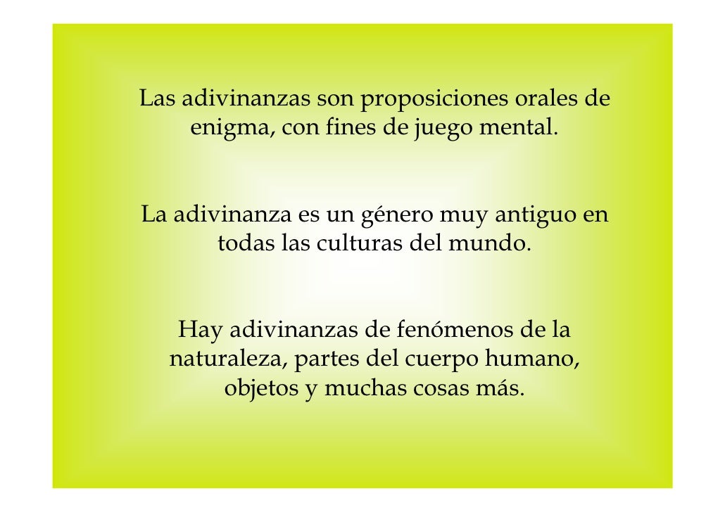 Adivinanzas