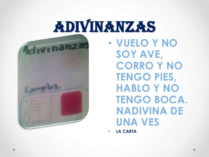 ADIVINANZAS ADIVINANZAS