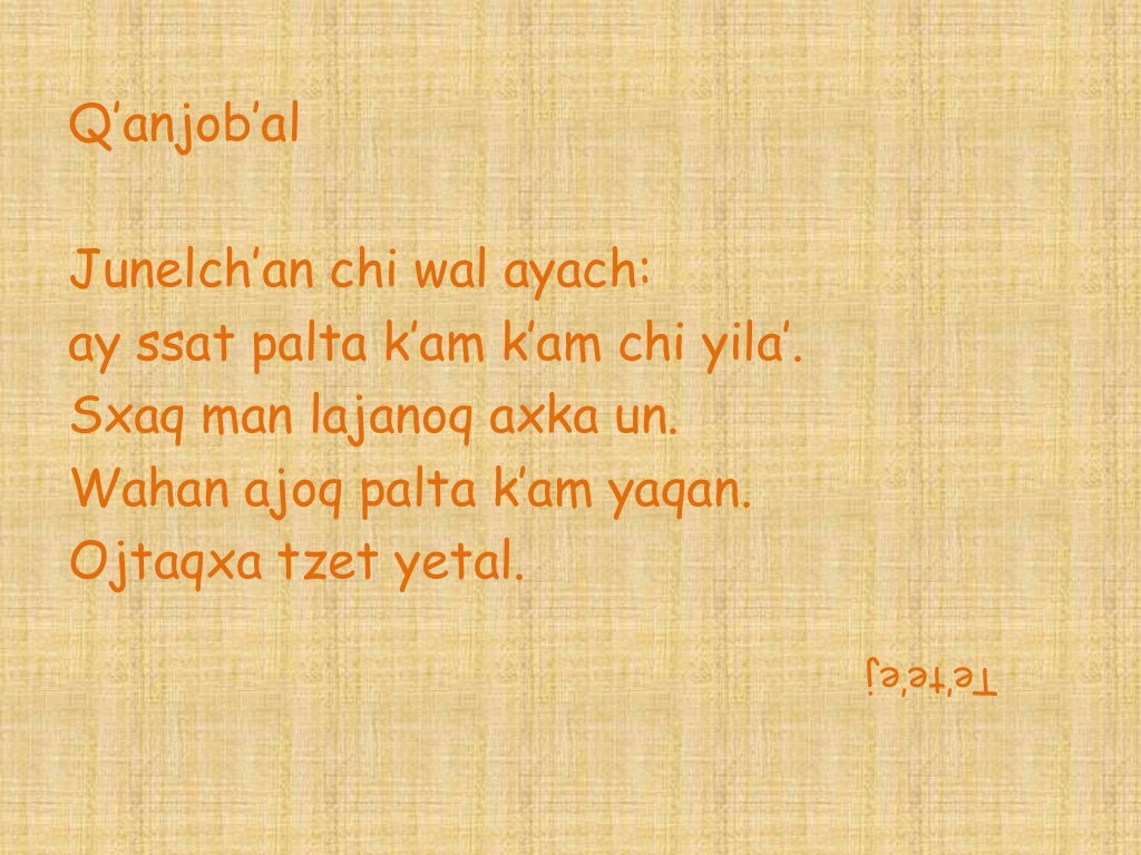 Adivinanzas en distintas lenguas