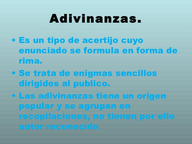 Adivinanzas info