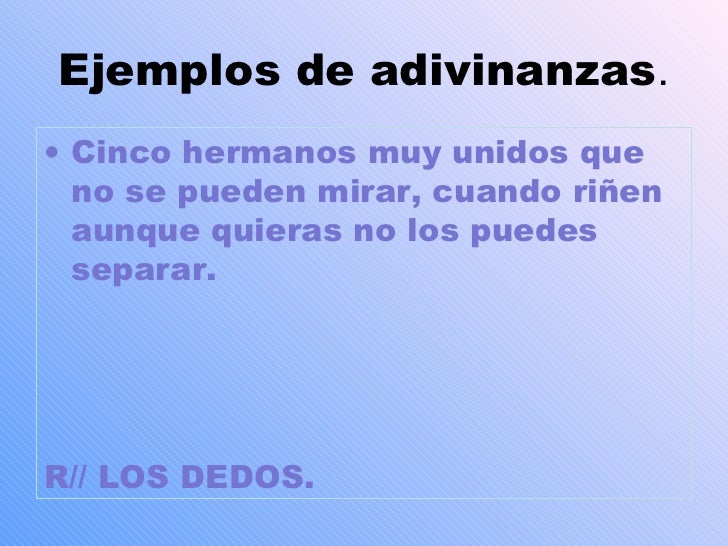 Adivinanzas info