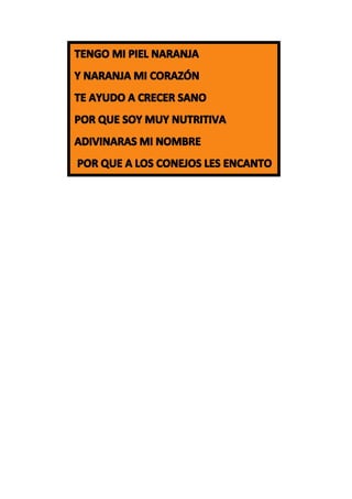 Adivinanzas para niños de 3 a 6 años | PDF