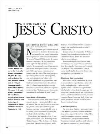 A Divindade de Jesus Cristo - Clássicos do Evangelho