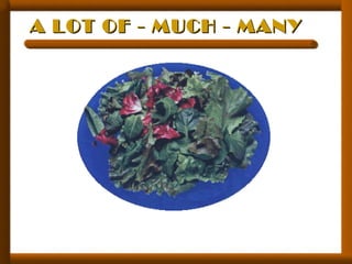 A LOT OF - MUCH - MANYA LOT OF - MUCH - MANY
 