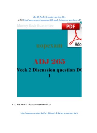ADJ 265 Week 2 Discussion question DQ 1
Link : http://uopexam.com/product/adj-265-week-2-discussion-question-dq-1/
ADJ 265 Week 2 Discussion question DQ 1
http://uopexam.com/product/adj-265-week-2-discussion-question-dq-1/
 