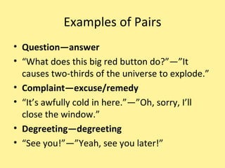 Adjacency pair | PPT