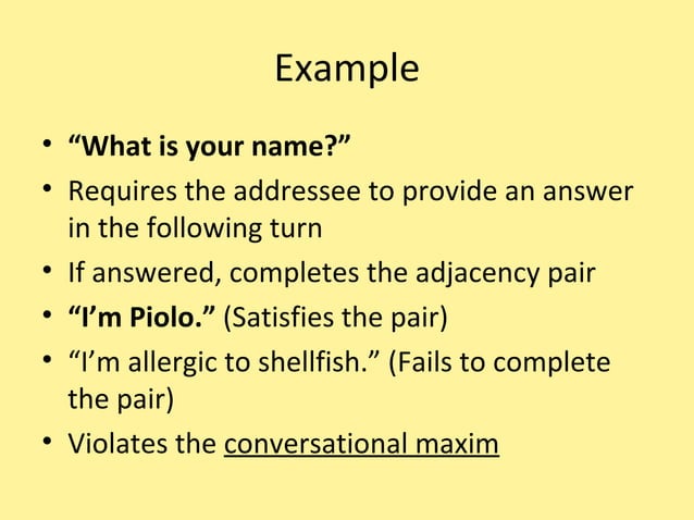 Adjacency pair | PPT