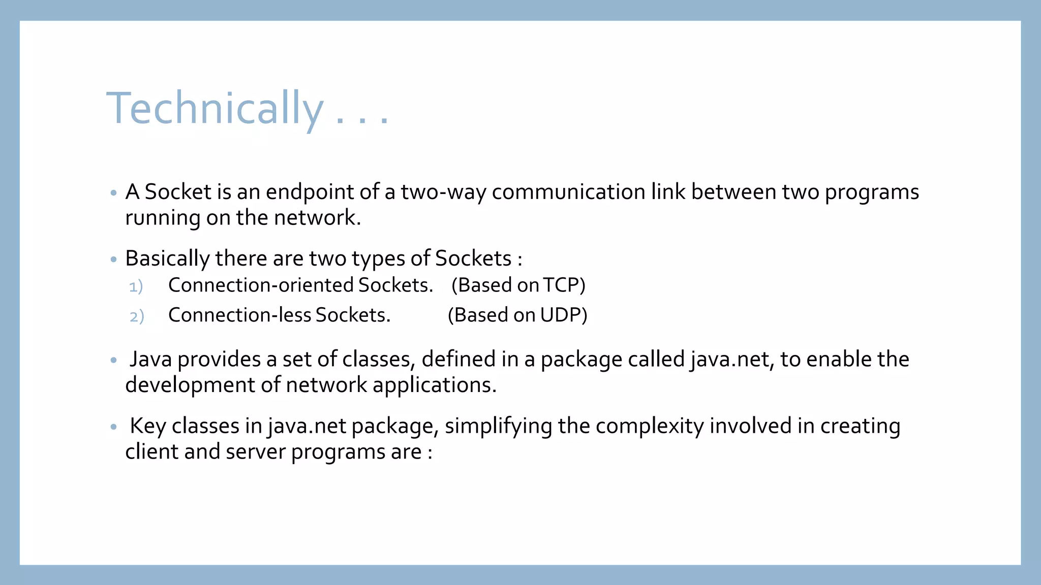Socket & Server Socket | PPTX