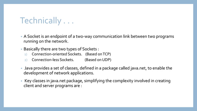 Socket & Server Socket | PPTX