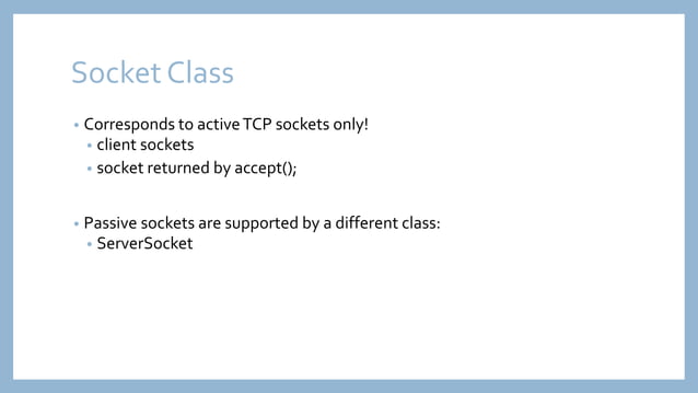 Socket & Server Socket | PPTX