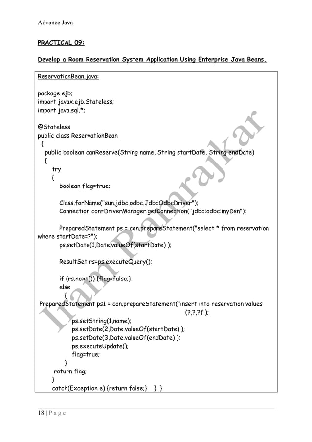 Ad java prac sol set | PDF