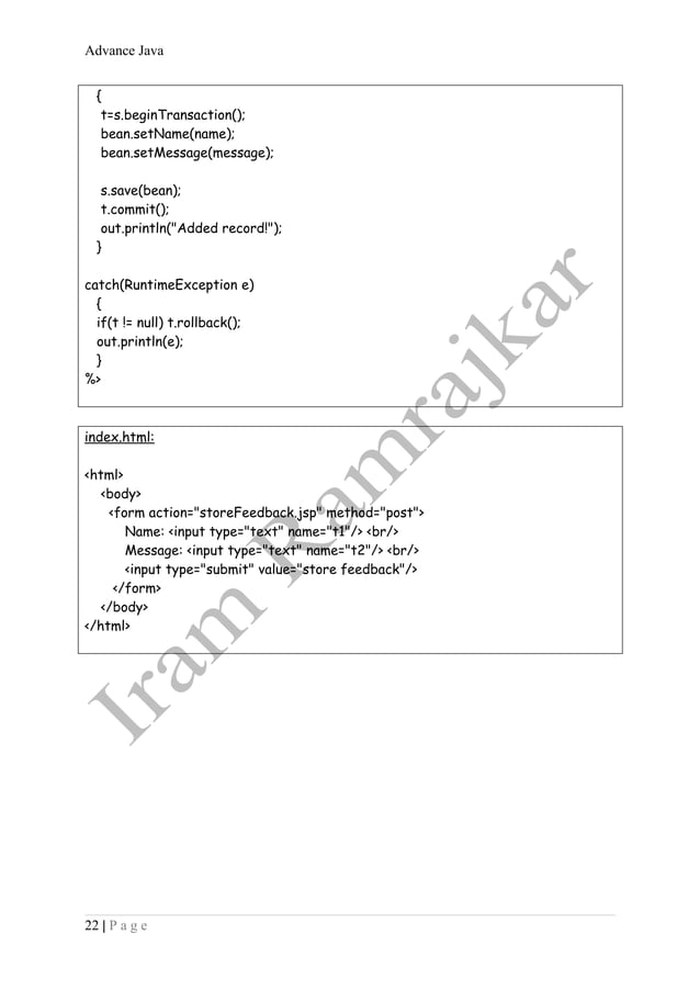 Ad java prac sol set | PDF