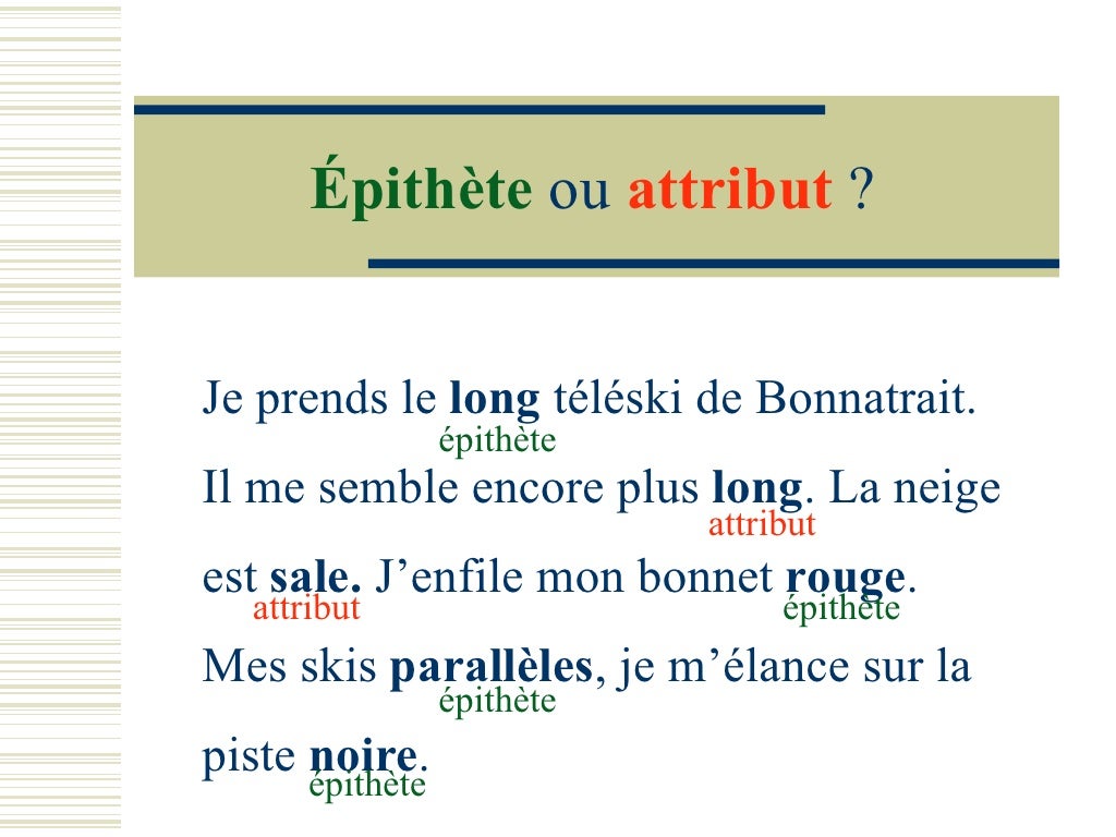 Adjectif