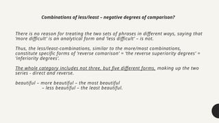 Comprehensive Analysis of Adjectives: Forms, Functions, and Comparison ...