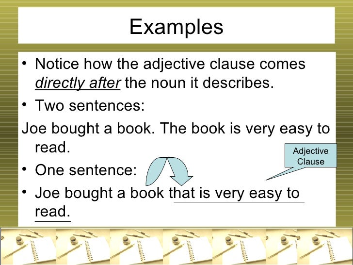 adjective-clause