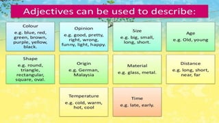 Adjective and its types | PPTX