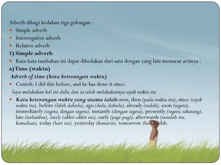 Adjective and adverb kelompok ii | PPTX
