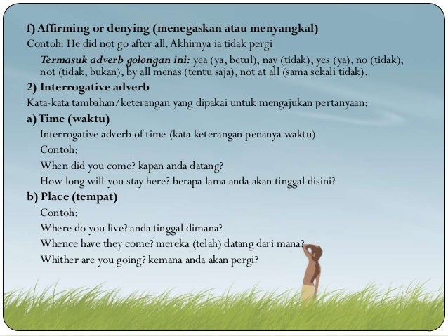 Adjective and adverb kelompok ii