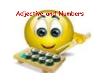 Adjective and Numbers
 