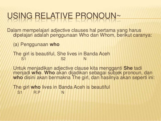 Adjective Clause