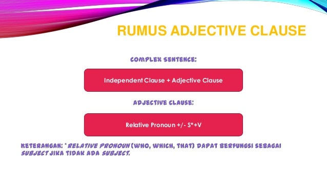 Adjective clause