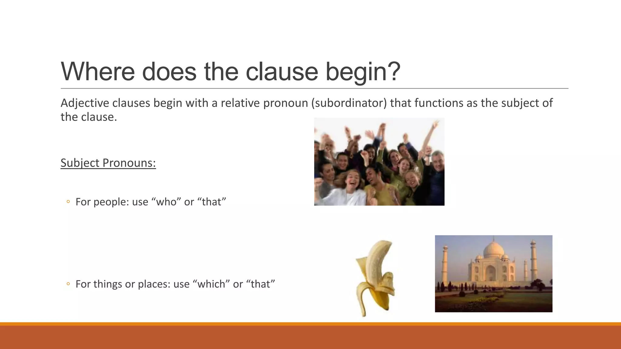Adjective clauses | PPT | Free Download