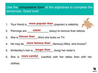 Adjective degrees.ppt the comparative of inferiority, the comparative ...