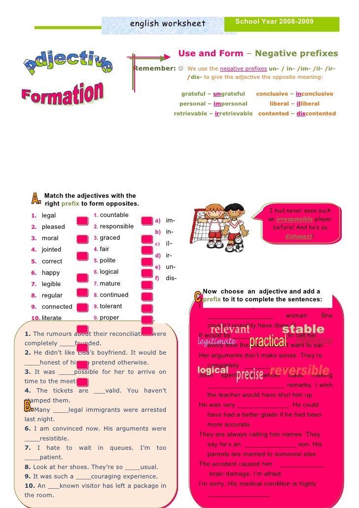 Dissertation on negative prefixes in english