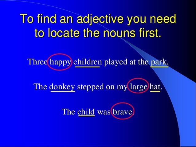 adjective powerpoint adjective powerpoint