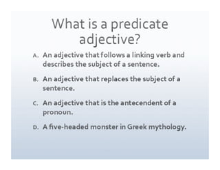 Adjective review blog