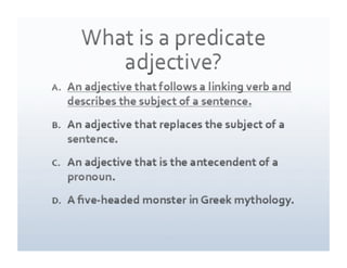 Adjective review blog