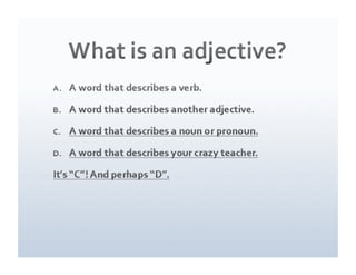 Adjective review blog