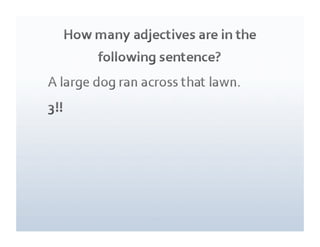 Adjective review blog