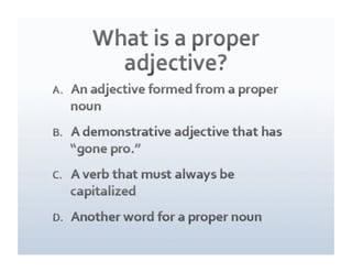 Adjective review blog