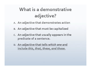 Adjective review blog